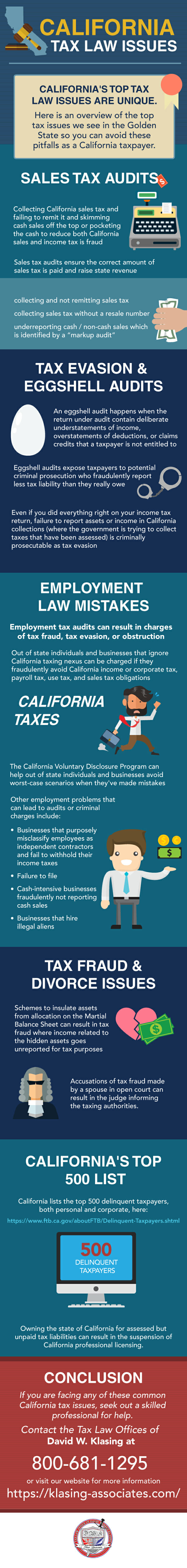 California Tax Law Issues [Infographic]