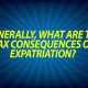 Generally, what are the tax consequences of expatriation?