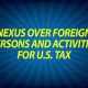Nexus Over Foreign Persons and Activities for U.S. Tax