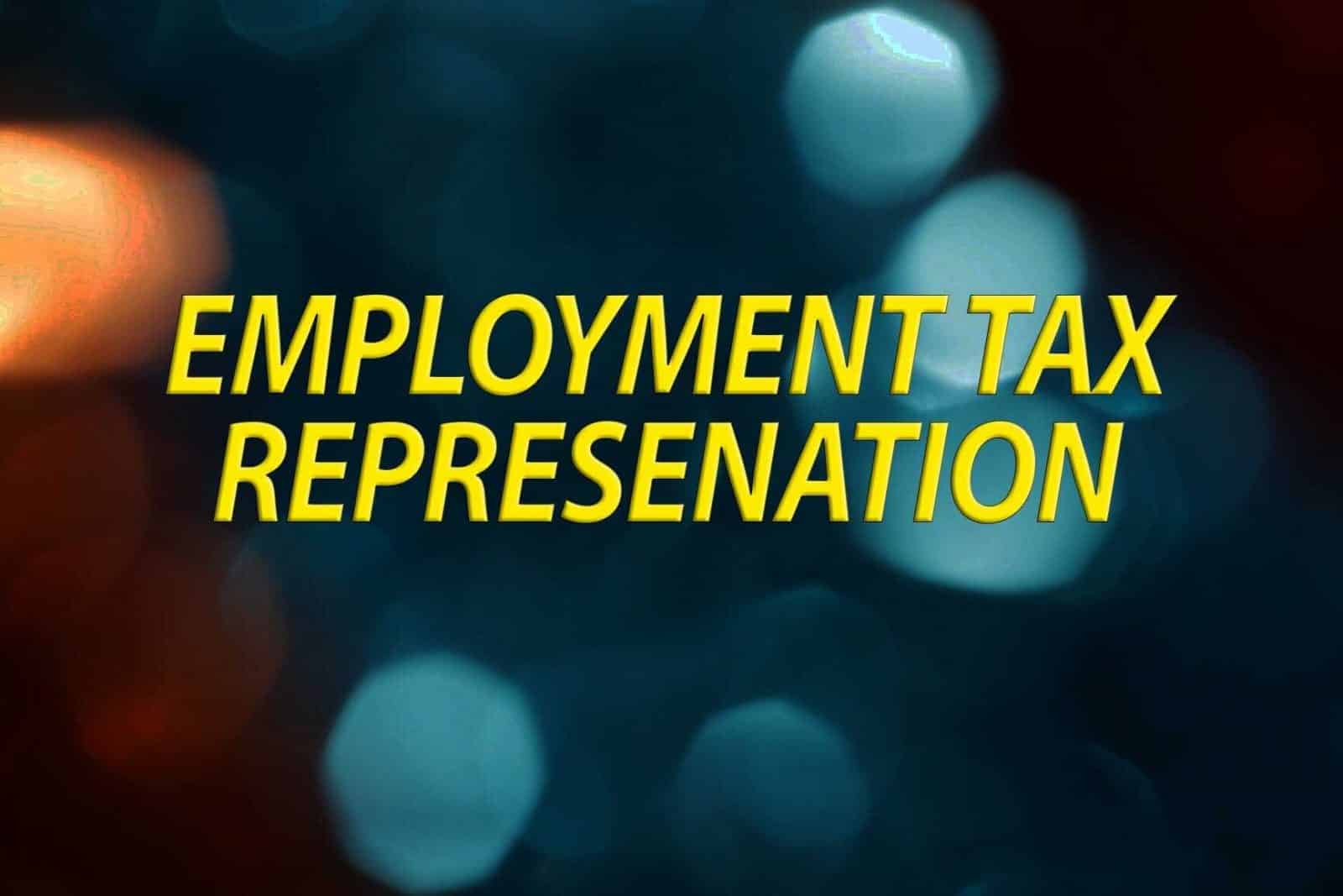 employment tax representation