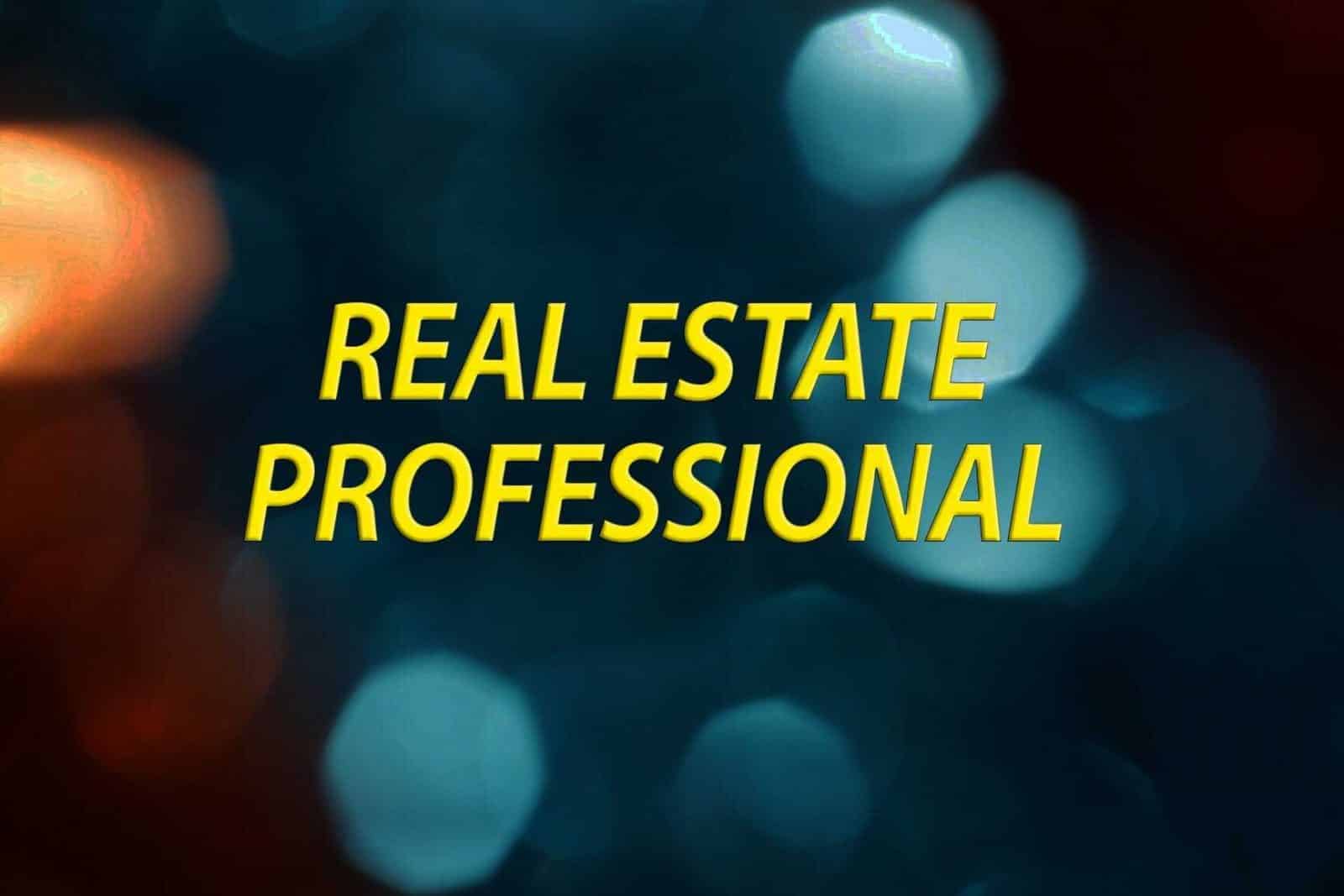 Real estate professional