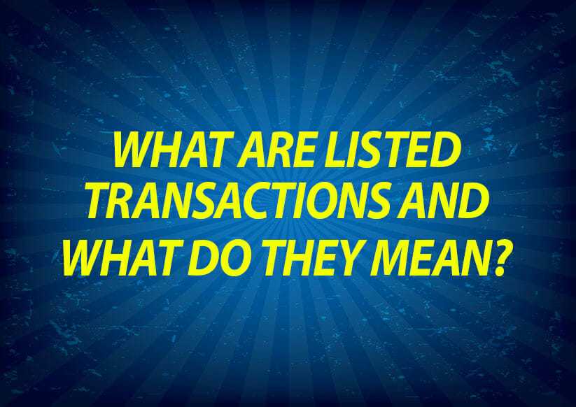 What are the listed transactions and what do they mean?