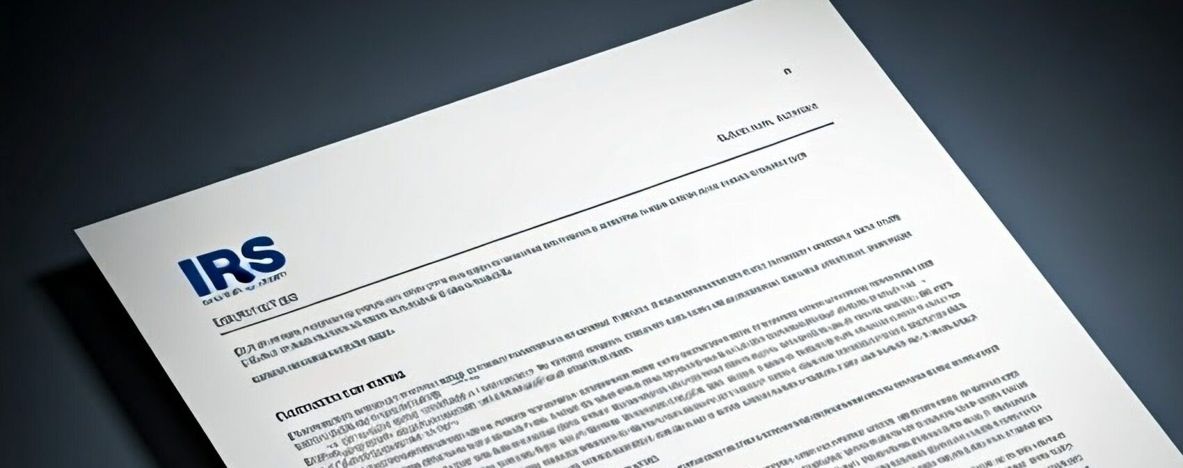 I received a letter from the IRS